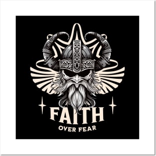 FAITH OVER FEAR Posters and Art